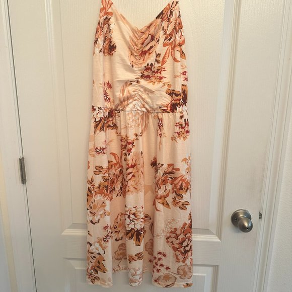 Womens Casual Dresse Sleeveless Cotton Summer Beach Dress A Line Sz L - Picture 3 of 3